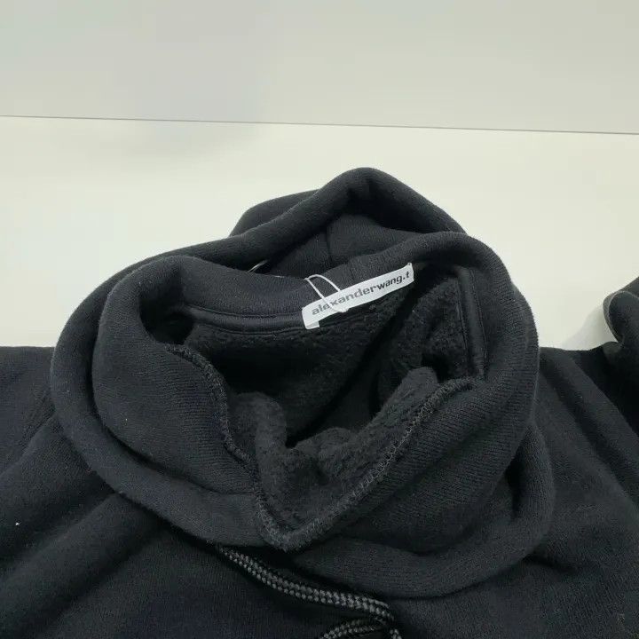 Alexander Wang Alexander Wang Black Logo Hoodie for Women 0079 Size XXS / US 00 / IT 34 - 5 Thumbnail