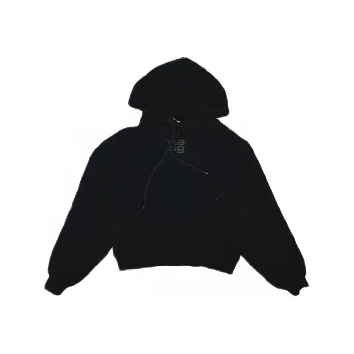 Alexander Wang Alexander Wang Black Logo Hoodie for Women 0079 Size XXS / US 00 / IT 34 - 2 Thumbnail