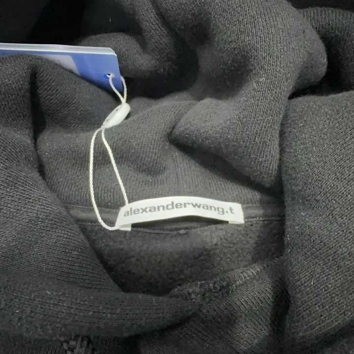 Alexander Wang Alexander Wang Black Logo Hoodie for Women 0079 Size XXS / US 00 / IT 34 - 3 Thumbnail