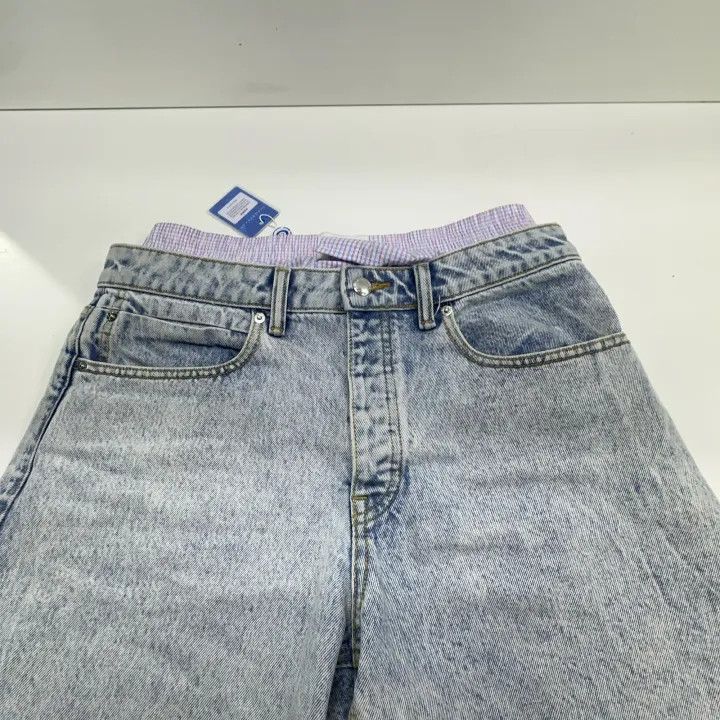 Alexander Wang Alexander Wang Logo Denim Shorts for Women 0079 Size 27" / US 4 / IT 40 - 8 Thumbnail