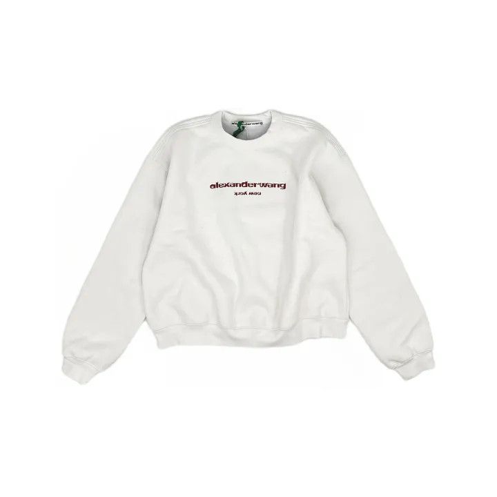 Alexander Wang Alexander Wang SS22 Logo Long Sleeve Sweatshirt 0079 Size M / US 6-8 / IT 42-44 - 2 Thumbnail