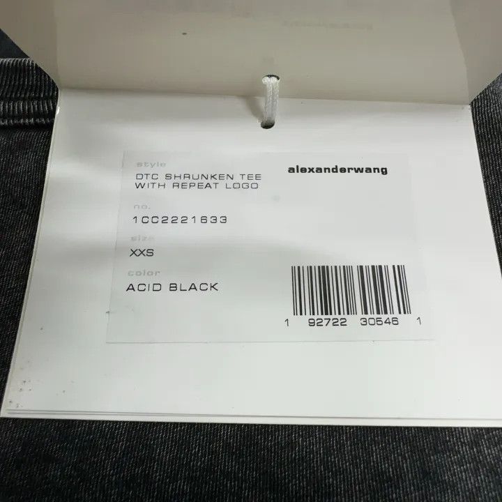 Alexander Wang Alexander Wang Black Washed Short Sleeve T-Shirt 0079 Size XXS / US 00 / IT 34 - 7 Thumbnail