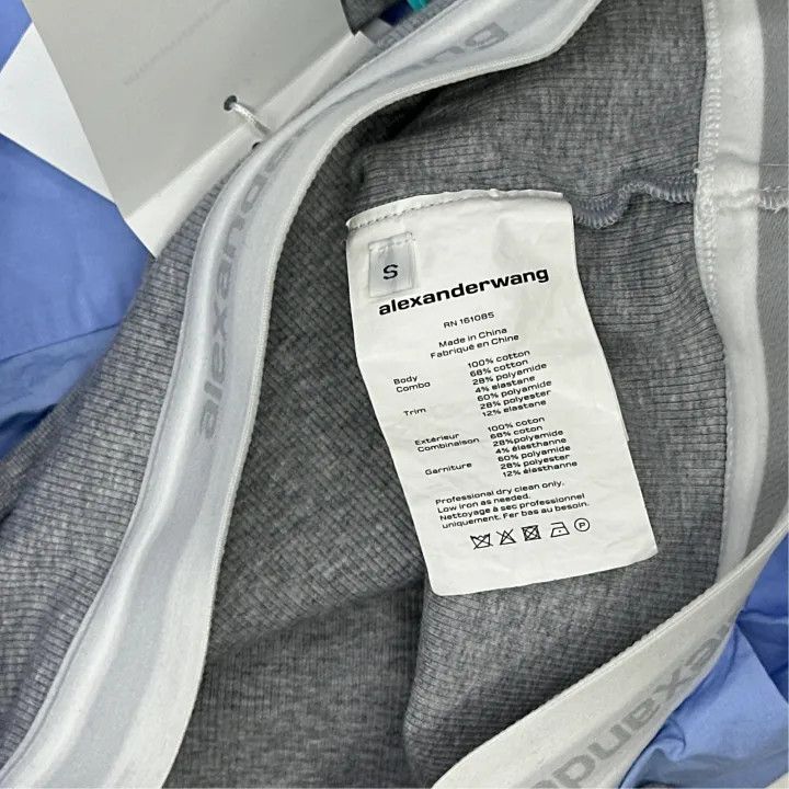 Alexander Wang Alexander Wang Cropped Long Sleeve Shirt for Women 0079 Size S / US 4 / IT 40 - 3 Thumbnail