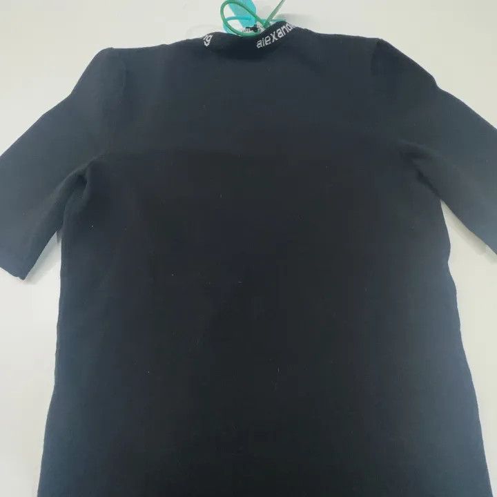 Alexander Wang Alexander Wang Black Logo Trim Short Sleeve T-Shirt 0079 Size XS / US 0-2 / IT 36-38 - 5 Thumbnail