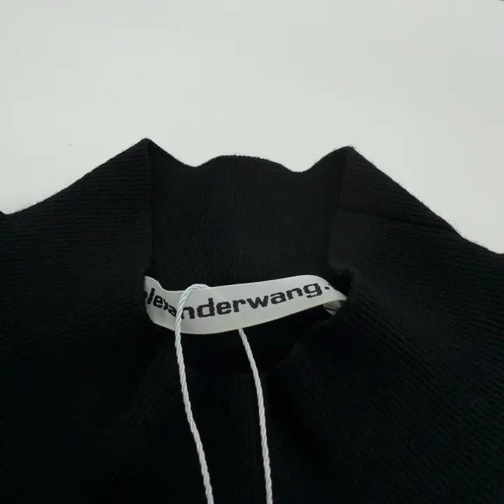 alexander wang black bodycon dress Alexander Wang Black Racerback Long Sleeve Bodycon Mini Dress  The Closet  New York
