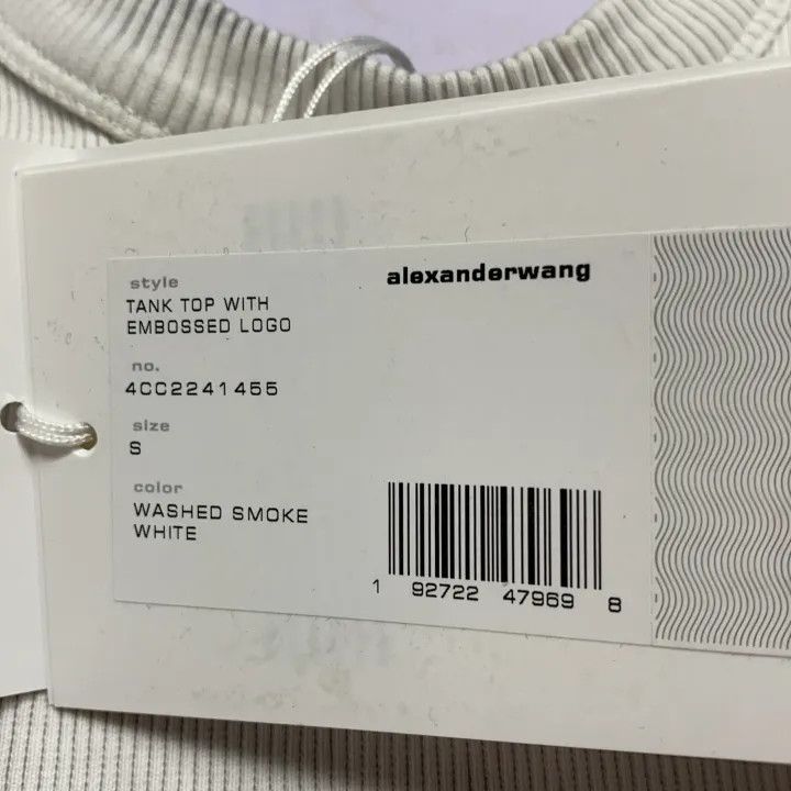 Alexander Wang Alexander Wang Fitted Logo Tank Top for Women 0079 Size S / US 4 / IT 40 - 7 Thumbnail