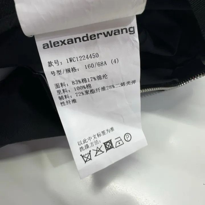 Alexander Wang Alexander Wang High-Waisted Logo Print Shorts 0079 Size 23" - 6 Thumbnail