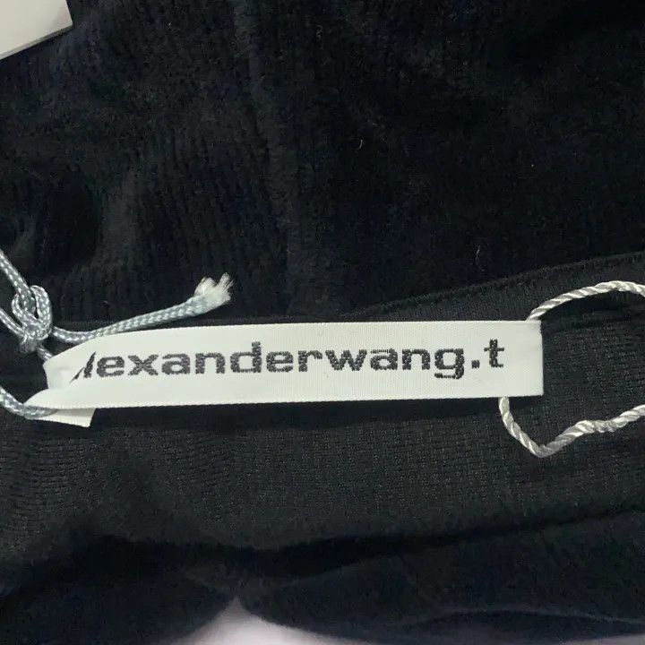Alexander Wang Alexander Wang Black Cropped Hoodie for Women 0079 Size M / US 6-8 / IT 42-44 - 2 Thumbnail