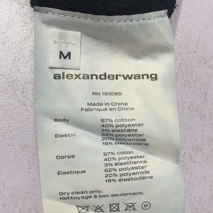 Alexander Wang Alexander Wang Black Cropped Hoodie for Women 0079 Size M / US 6-8 / IT 42-44 - 3 Thumbnail