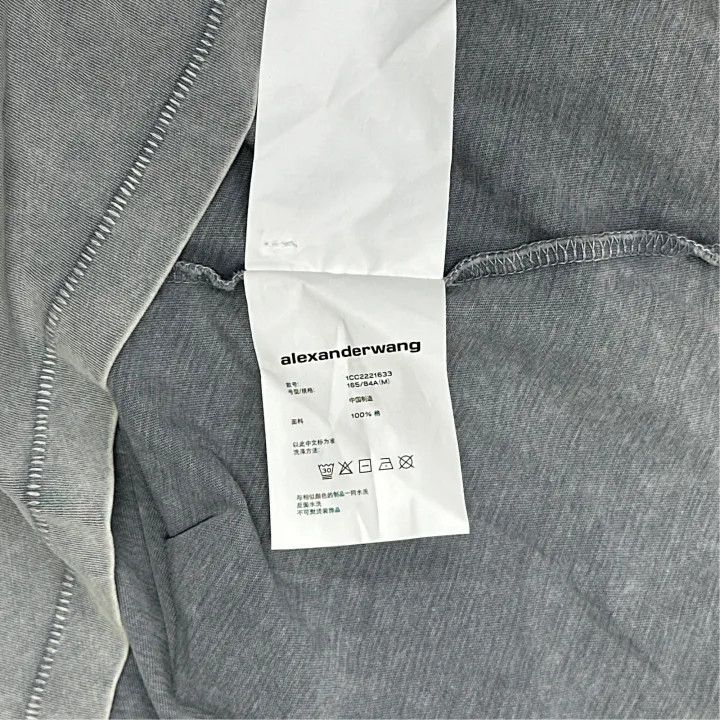 Alexander Wang Alexander Wang Gray Printed Loose Fit T-Shirt 0079 Size M / US 6-8 / IT 42-44 - 3 Thumbnail