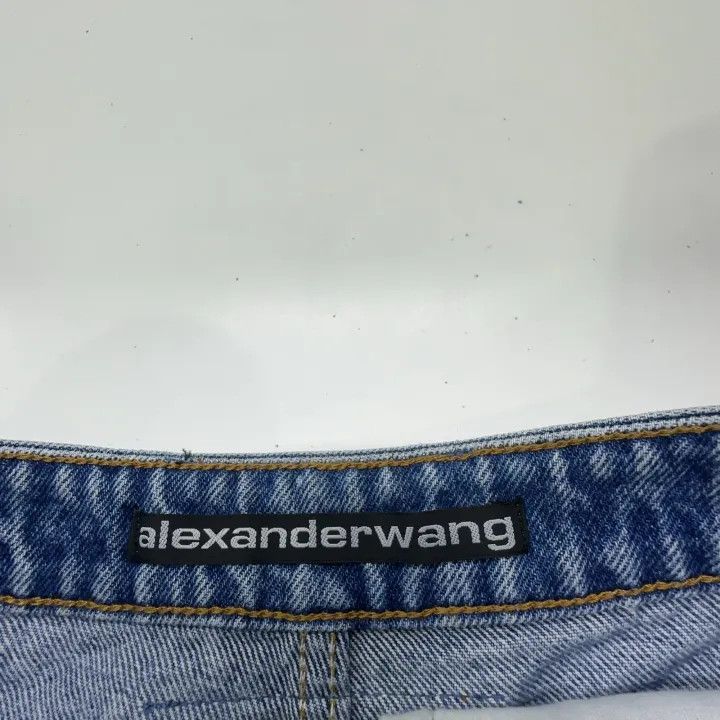 Alexander Wang Alexander Wang High-Waisted Denim Shorts in Blue 0079 Size 24" / US 00 / IT 34 - 4 Thumbnail