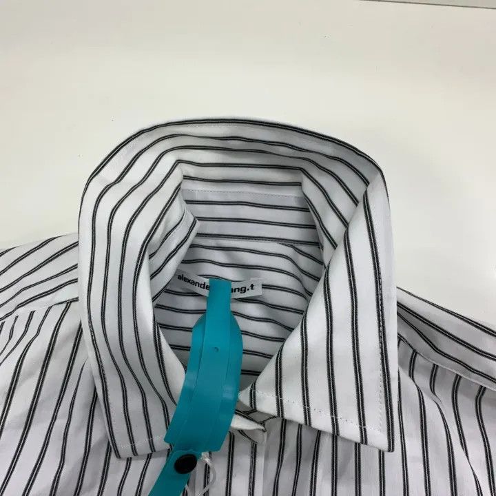 Alexander Wang Alexander Wang Striped Long Sleeve Button-Up Shirt 0079 Size XS / US 0-2 / IT 36-38 - 6 Thumbnail