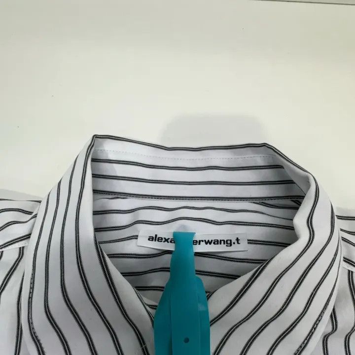 Alexander Wang Alexander Wang Striped Long Sleeve Button-Up Shirt 0079 Size XS / US 0-2 / IT 36-38 - 3 Thumbnail