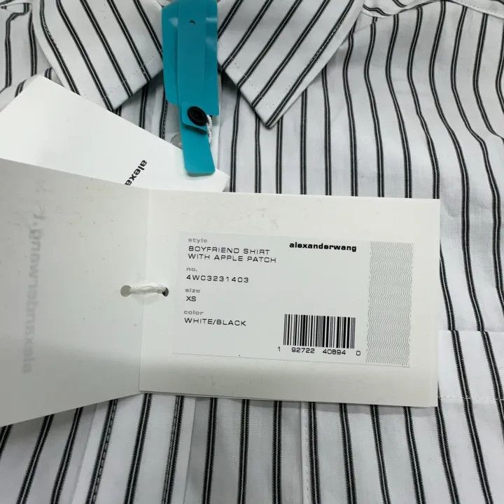 Alexander Wang Alexander Wang Striped Long Sleeve Button-Up Shirt 0079 Size XS / US 0-2 / IT 36-38 - 4 Thumbnail