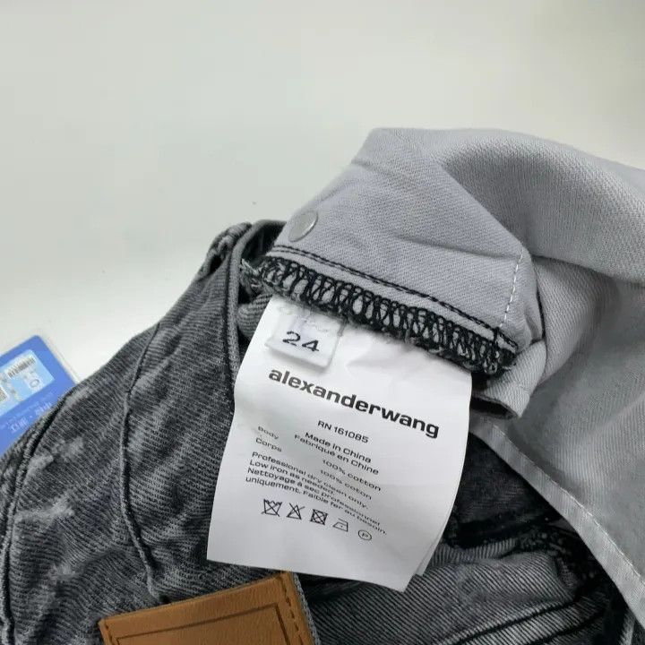 Alexander Wang Alexander Wang Zippered Gray Denim Pants for Women 0079 Size 24" / US 00 / IT 34 - 5 Thumbnail