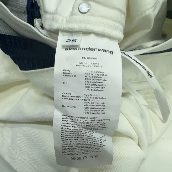 Alexander Wang Alexander Wang Pre-Styled Straight Leg Jean 0079 Size 25" / US 0 / IT 36 - 2 Thumbnail