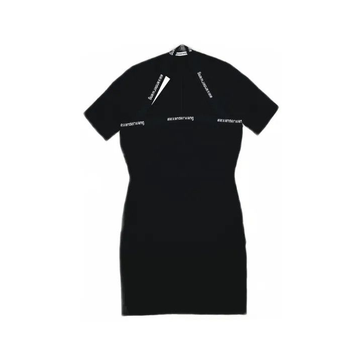 Alexander Wang Alexander Wang SS21 Logo Trimmed Dress 0079 Size M / US 6-8 / IT 42-44 - 2 Thumbnail