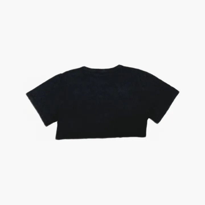 Alexander Wang Alexander Wang SS22 Gray Crop Logo T-Shirt 0079 Size L / US 10 / IT 46 - 2 Thumbnail