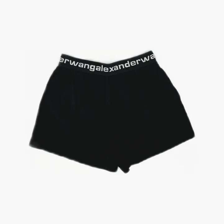 Alexander Wang Alexander Wang Black Corduroy Shorts for Women 0079 Size 23" - 2 Thumbnail