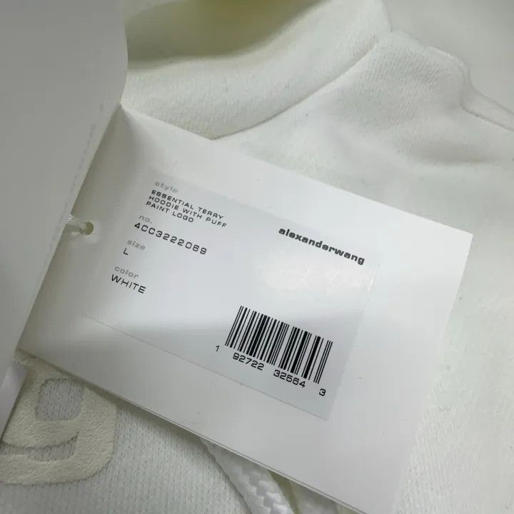 Alexander Wang Alexander Wang Logo Embossed Hooded Sweatshirt 0079 Size L / US 10 / IT 46 - 4 Thumbnail