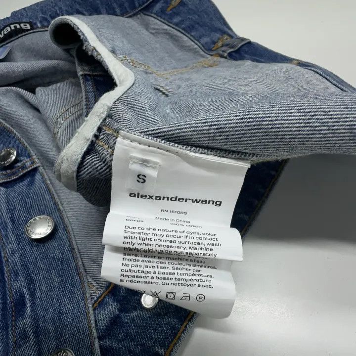 Alexander Wang Alexander Wang Blue Denim Sleeveless Vest 0079 Size S / US 4 / IT 40 - 5 Thumbnail