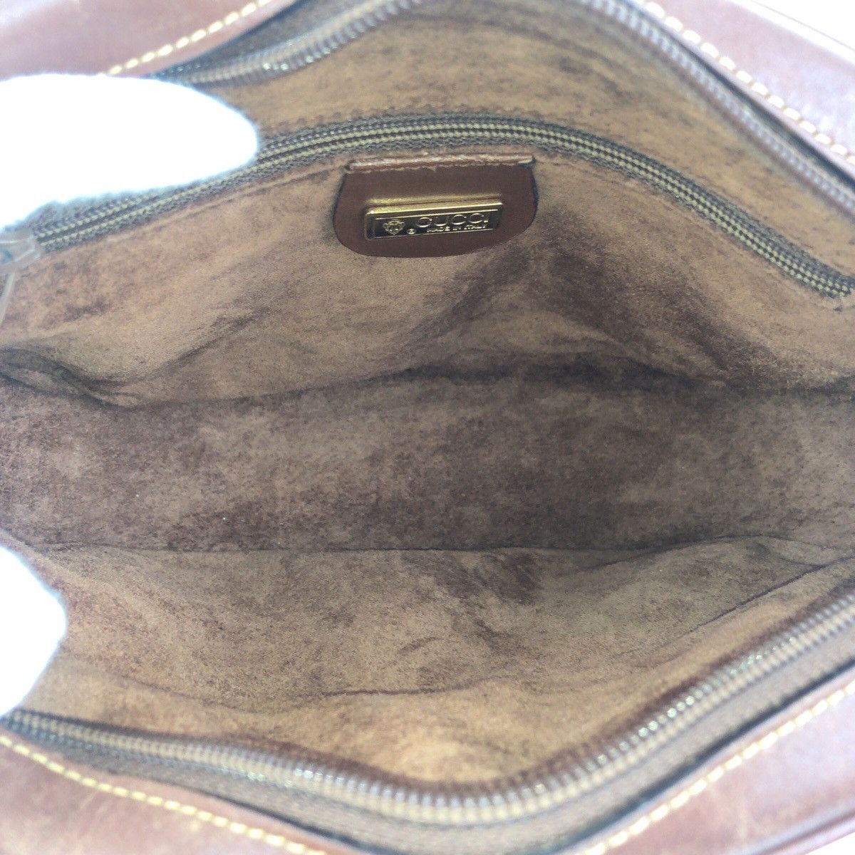 Gucci Gucci Gucci Old Gucci Leather Shoulder Bag Leather Shoulder Bag 0071130155 DUTY FREE for USA Size ONE SIZE - 8 Thumbnail