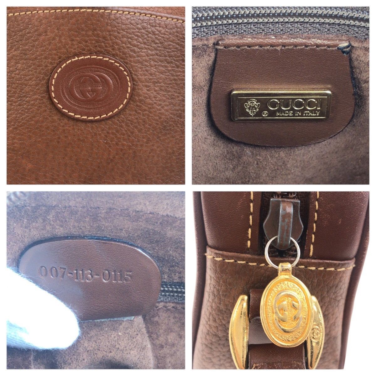 Gucci Gucci Gucci Old Gucci Leather Shoulder Bag Leather Shoulder Bag 0071130155 DUTY FREE for USA Size ONE SIZE - 5 Thumbnail