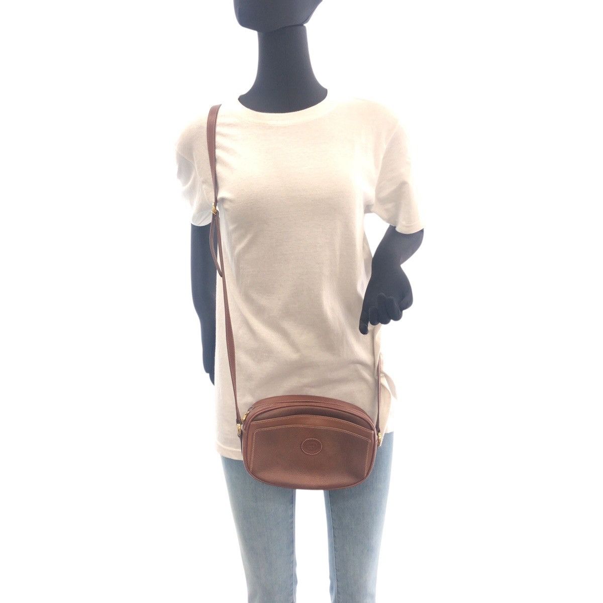Gucci Gucci Gucci Old Gucci Leather Shoulder Bag Leather Shoulder Bag 0071130155 DUTY FREE for USA Size ONE SIZE - 6 Thumbnail