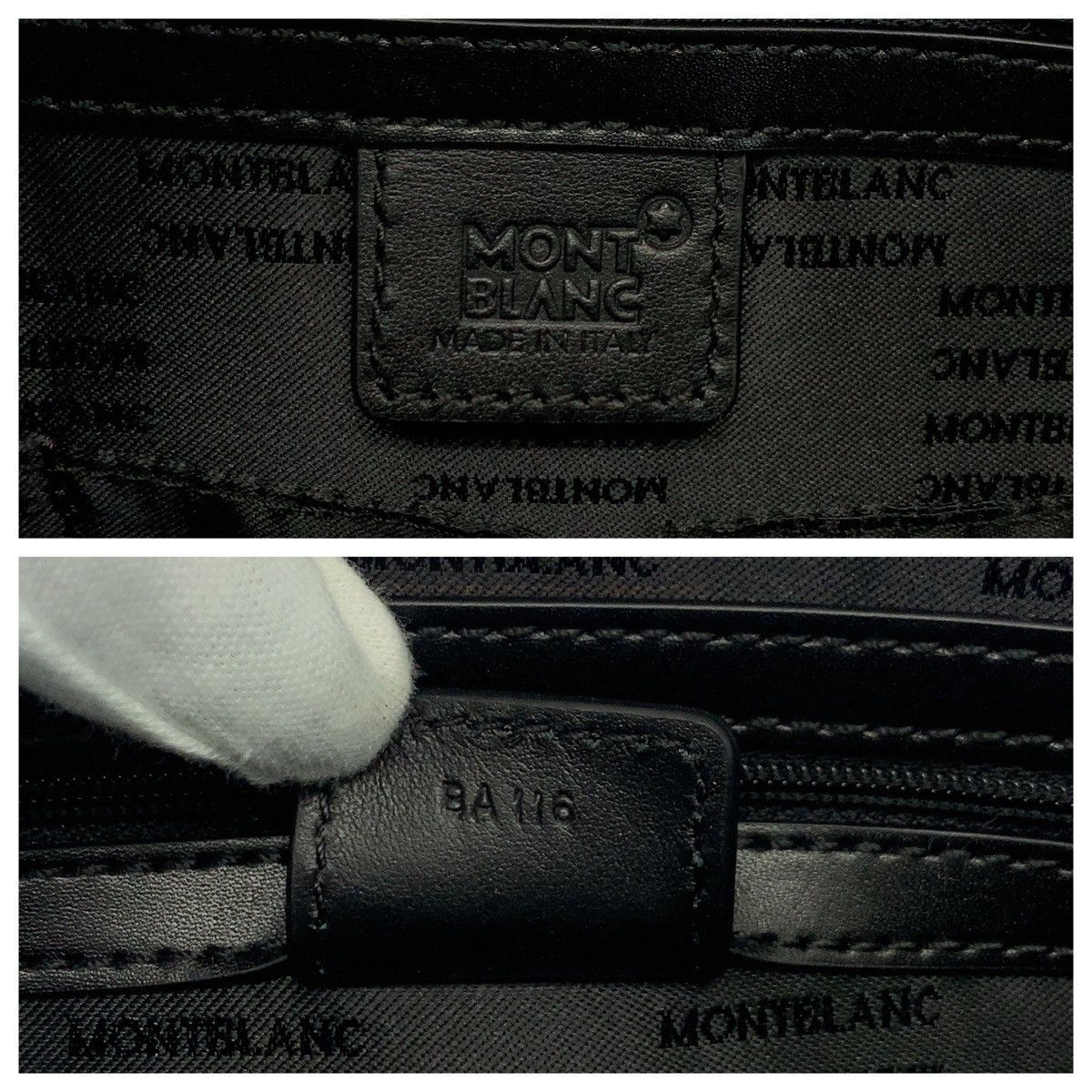 Montblanc Montblanc Montblanc Nightflight Canvas/Leather 2way Briefcase Canvas Business Bag 114840 DUTY FREE for USA Size ONE SIZE - 4 Thumbnail