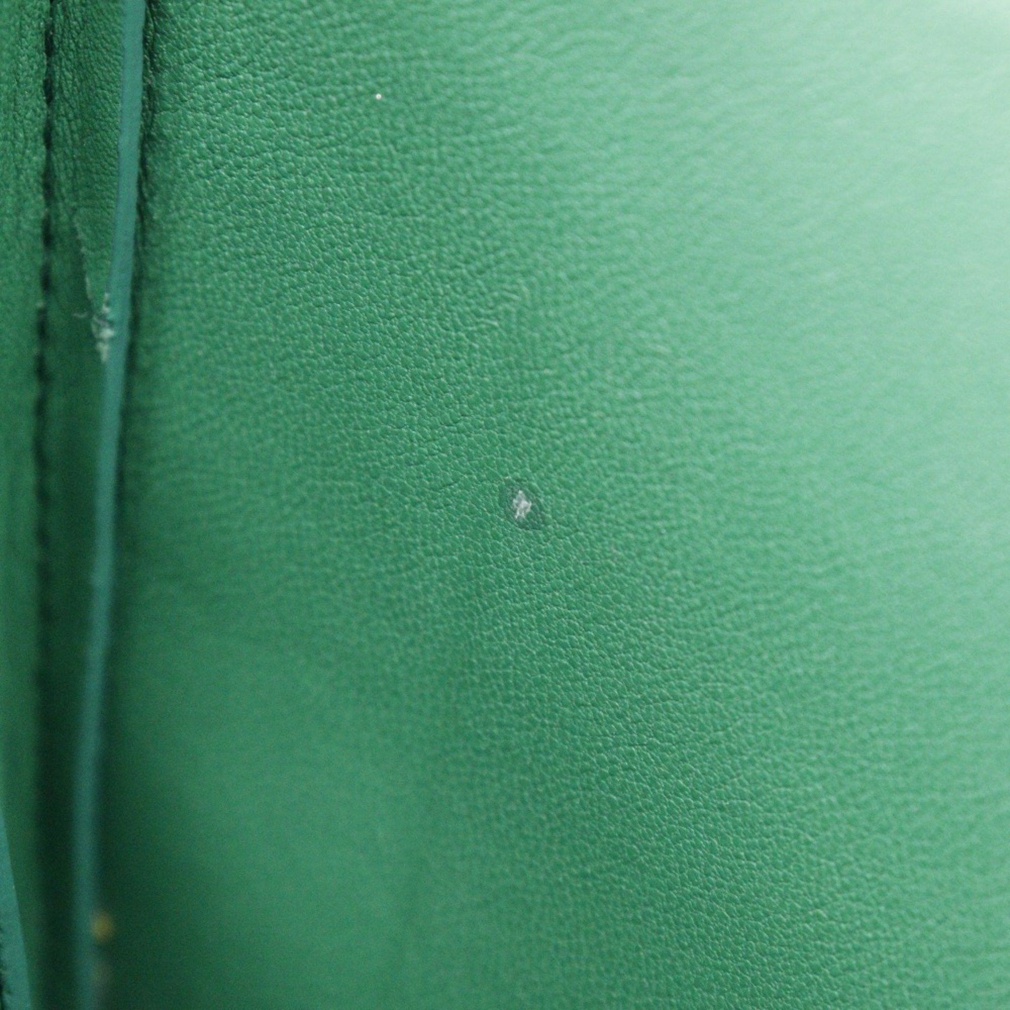 Bottega Veneta Bottega Veneta Mounting Envelope Shoulder Bag Chain Leather Green Flap Women's Size ONE SIZE - 13 Thumbnail