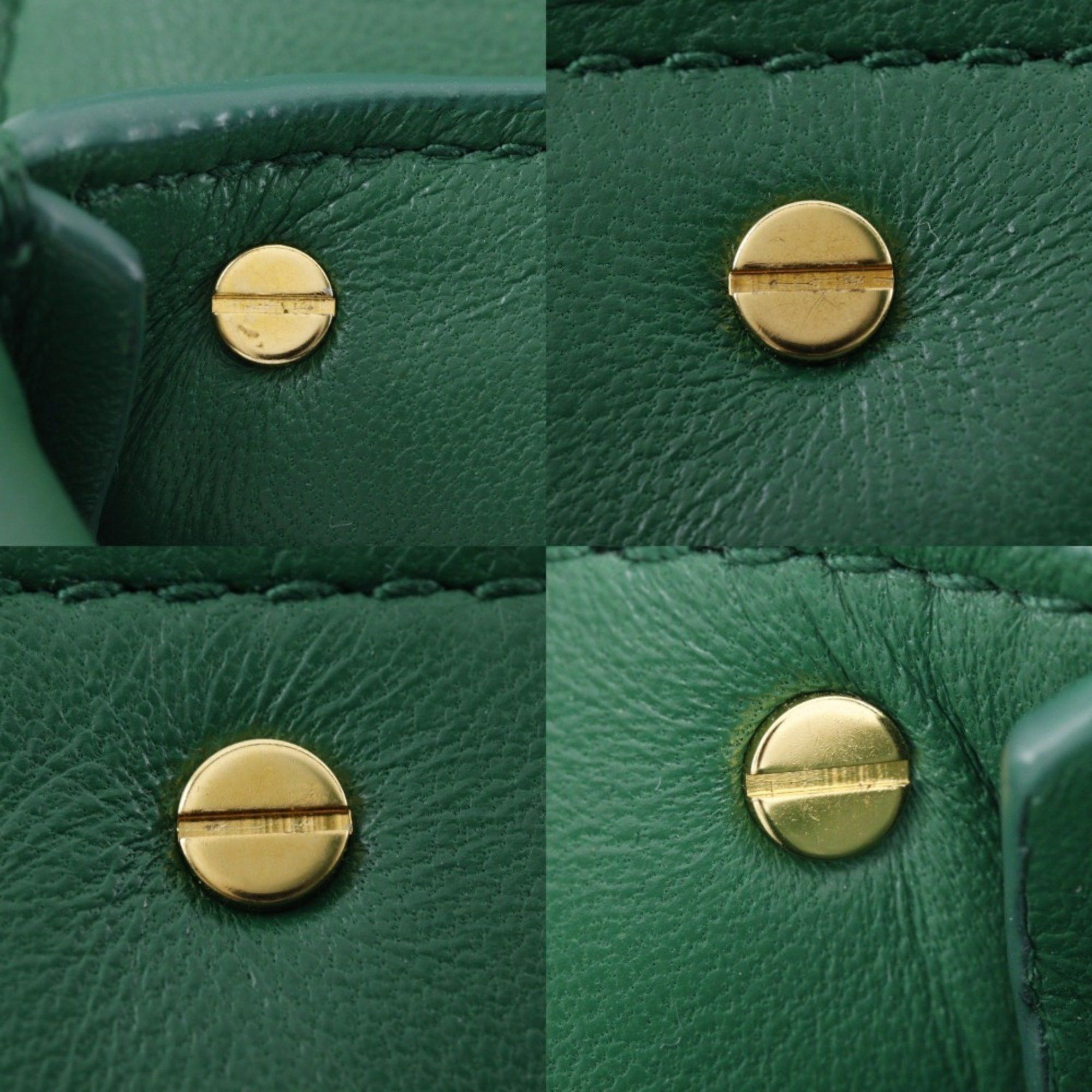Bottega Veneta Bottega Veneta Mounting Envelope Shoulder Bag Chain Leather Green Flap Women's Size ONE SIZE - 11 Thumbnail