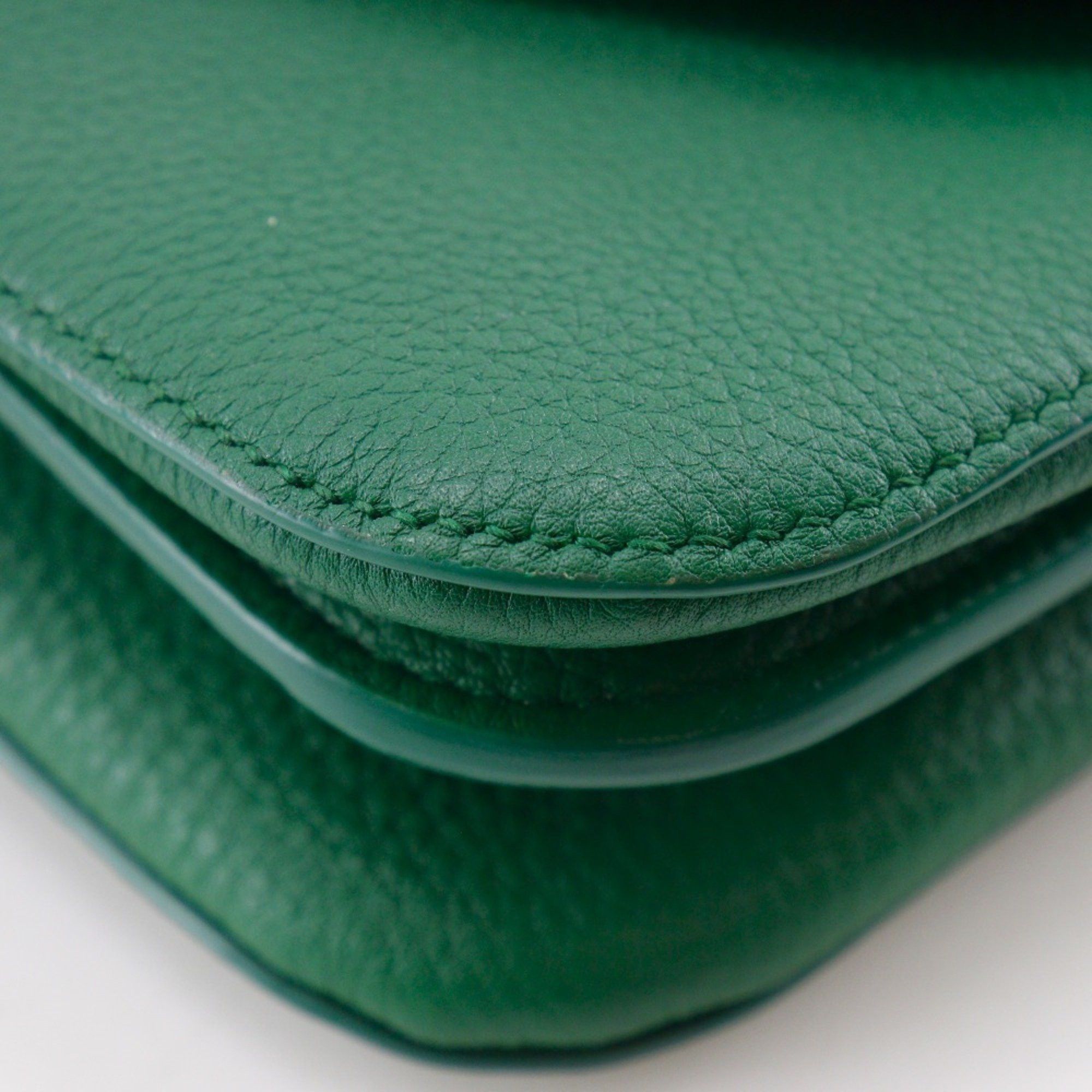 Bottega Veneta Bottega Veneta Mounting Envelope Shoulder Bag Chain Leather Green Flap Women's Size ONE SIZE - 4 Thumbnail