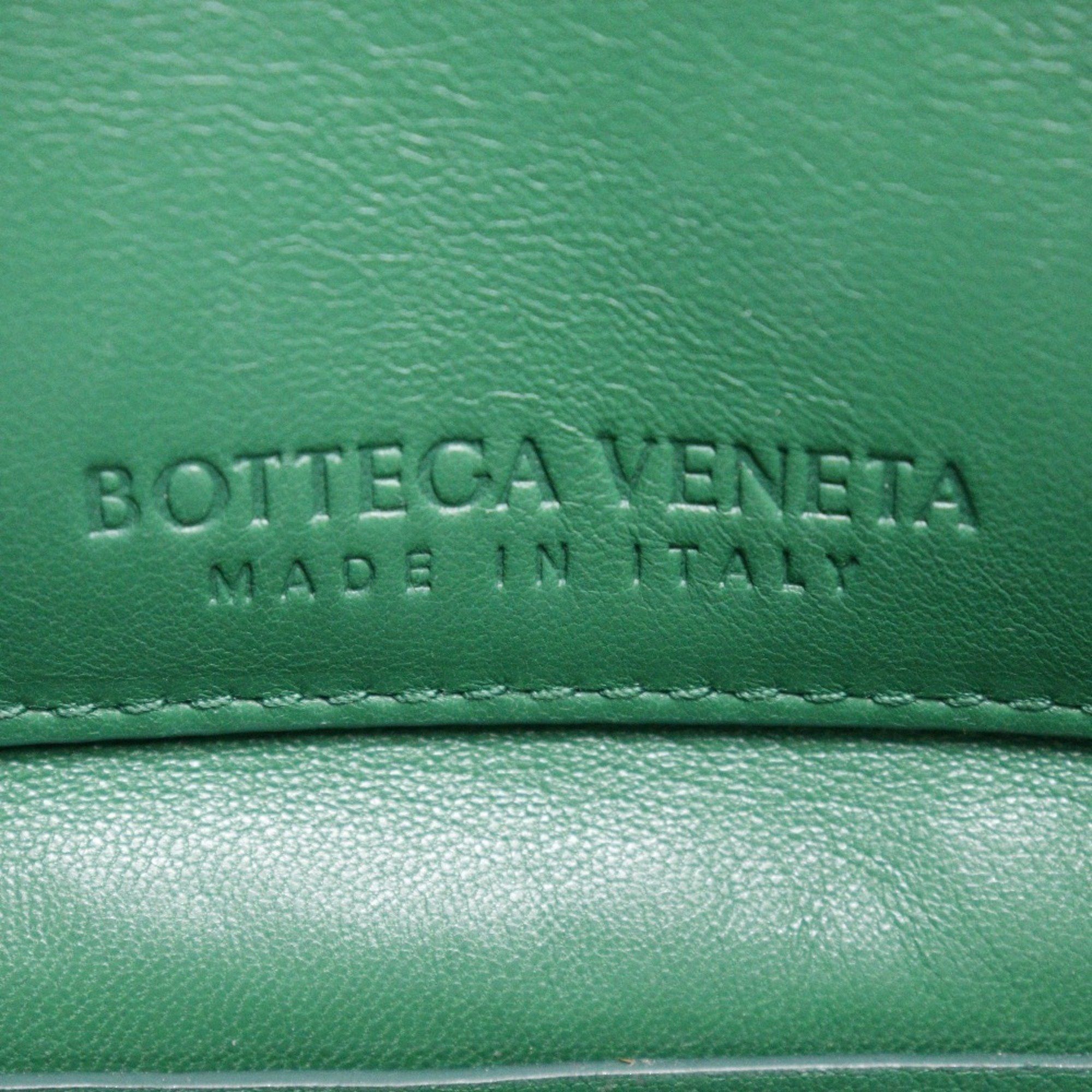Bottega Veneta Bottega Veneta Mounting Envelope Shoulder Bag Chain Leather Green Flap Women's Size ONE SIZE - 10 Thumbnail
