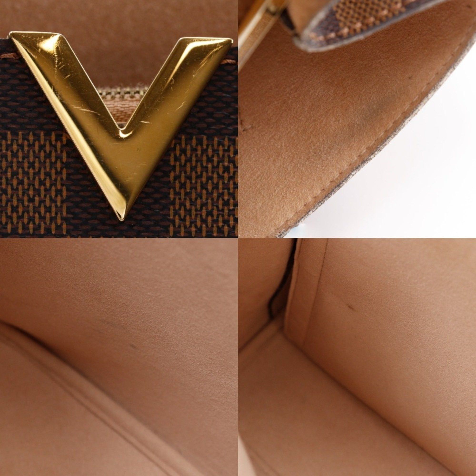 Louis Vuitton Louis Vuitton Kensington Handbag Shoulder N41435 Damier Canvas 2015 Brown DU1105 2way A5 Women's Size ONE SIZE - 15 Thumbnail