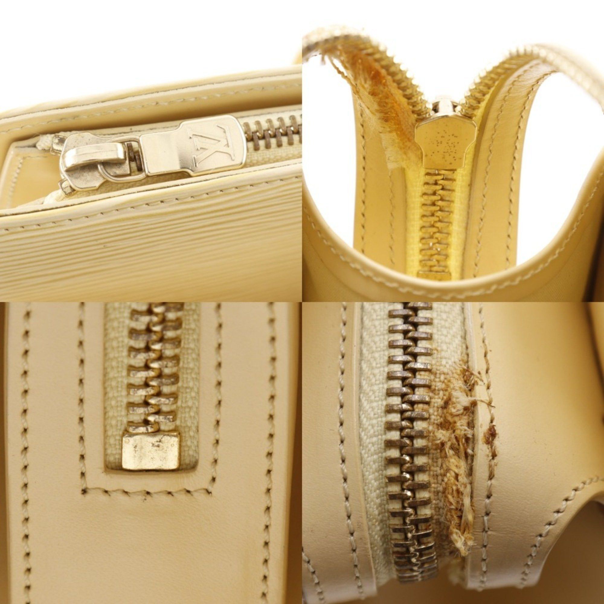 Louis Vuitton LOUIS VUITTON Croisette PM Tote Bag M5249A Epi Leather Vanilla 2000 Cream LW0020 Women's Size ONE SIZE - 14 Thumbnail