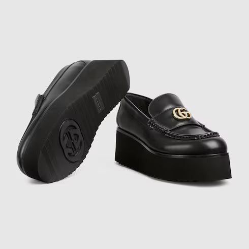 Gucci Gucci Double G Creeper Loafers SIZE 38 Size ONE SIZE - 3 Thumbnail