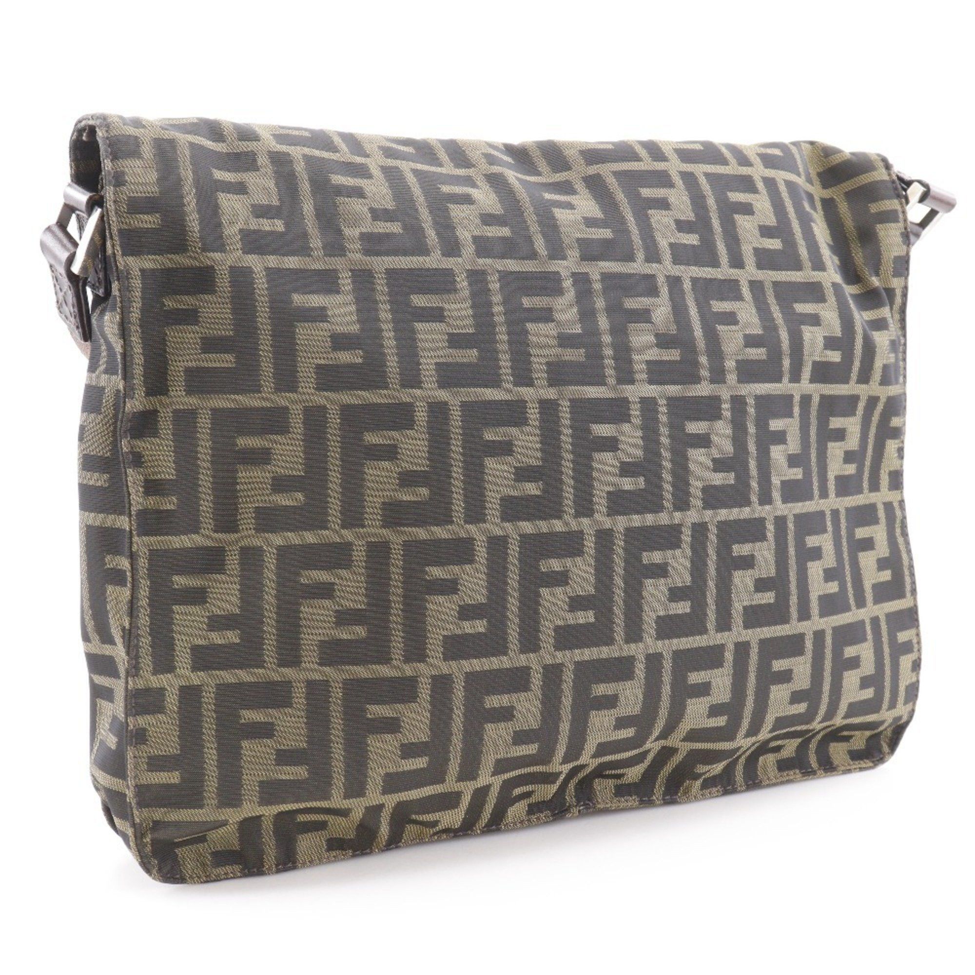 Fendi FENDI Zucca Shoulder Bag Nylon Canvas Brown Type Unisex Size ONE SIZE - 3 Thumbnail