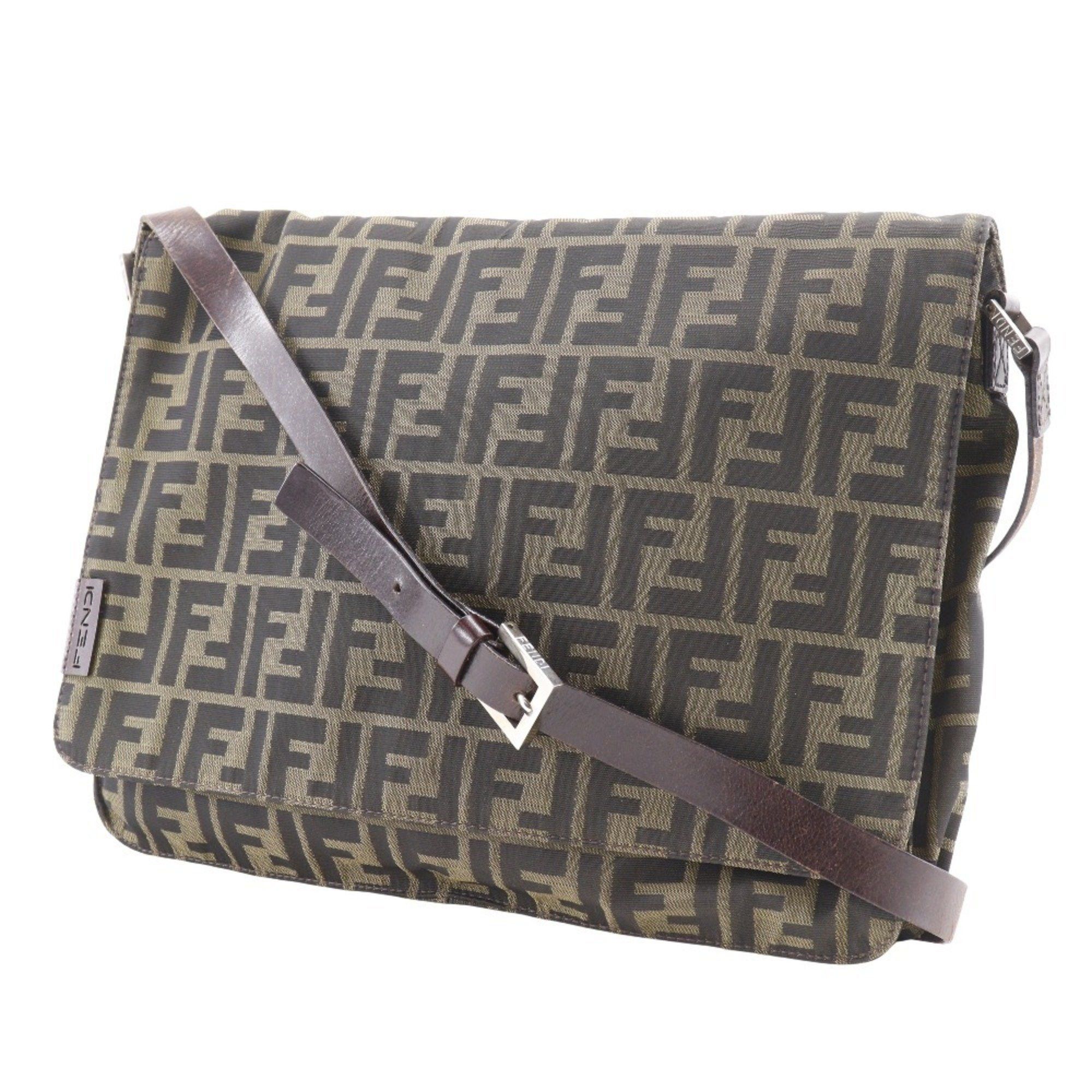 Fendi FENDI Zucca Shoulder Bag Nylon Canvas Brown Type Unisex Size ONE SIZE - 2 Thumbnail