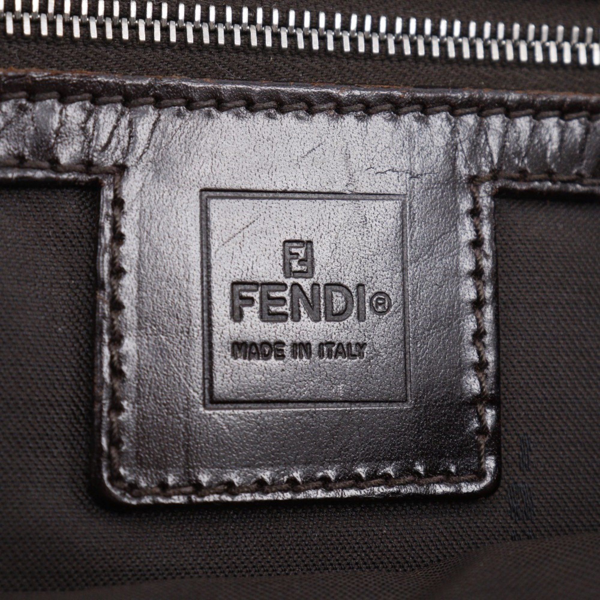 Fendi FENDI Zucca Shoulder Bag Nylon Canvas Brown Type Unisex Size ONE SIZE - 18 Thumbnail