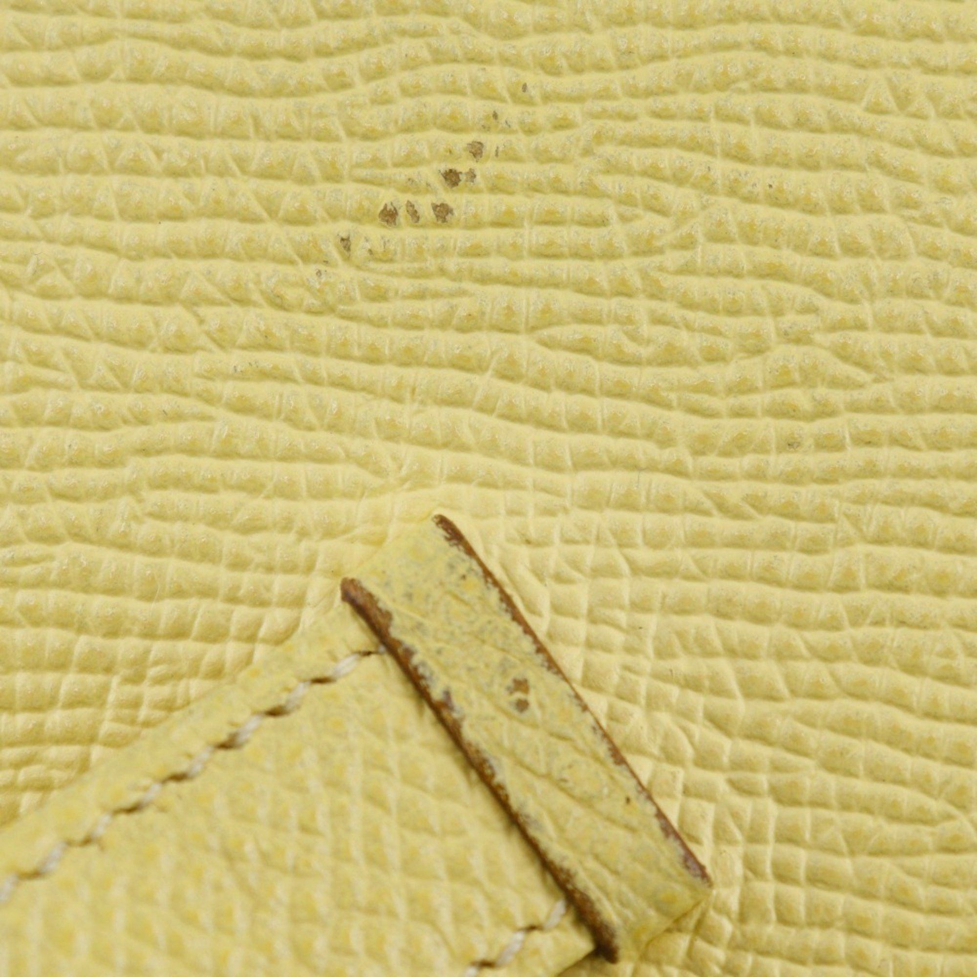 Hermes Hermes Beansufla Long Wallet Veau Epsom 2014 Yellow R Belt Clasp Women's Size ONE SIZE - 11 Thumbnail