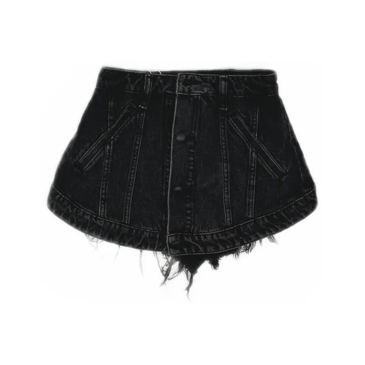 Alexander Wang Alexander Wang Vintage Black Denim Shorts for Women 0079 Size 24" / US 00 / IT 34 - 2 Thumbnail