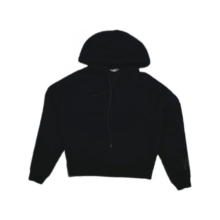 Alexander Wang Alexander Wang Black Logo Hoodie for Women 0079 Size XXS / US 00 / IT 34 - 2 Thumbnail