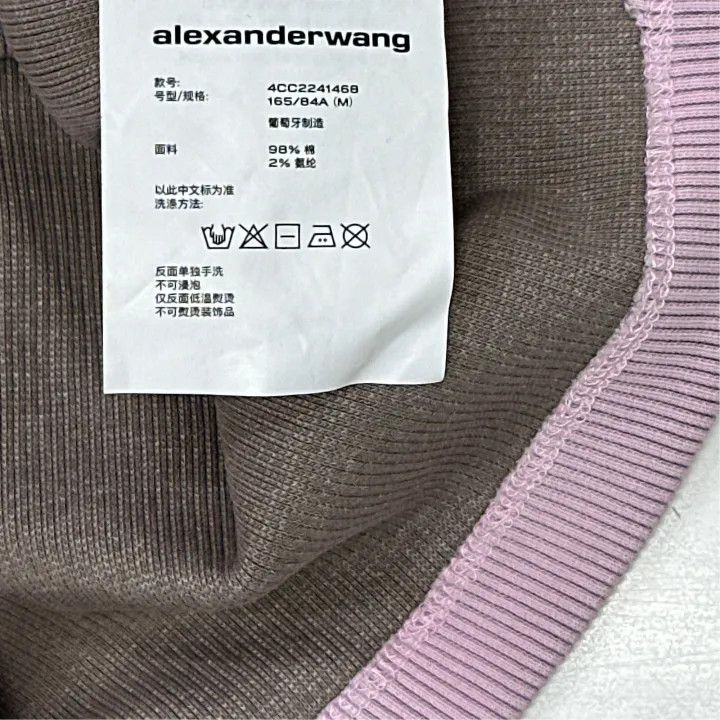 Alexander Wang Alexander Wang Pink Short Sleeve T-Shirt for Women 0079 Size M / US 6-8 / IT 42-44 - 2 Thumbnail