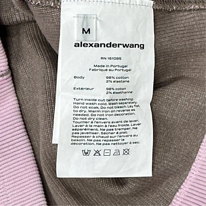 Alexander Wang Alexander Wang Pink Short Sleeve T-Shirt for Women 0079 Size M / US 6-8 / IT 42-44 - 3 Thumbnail
