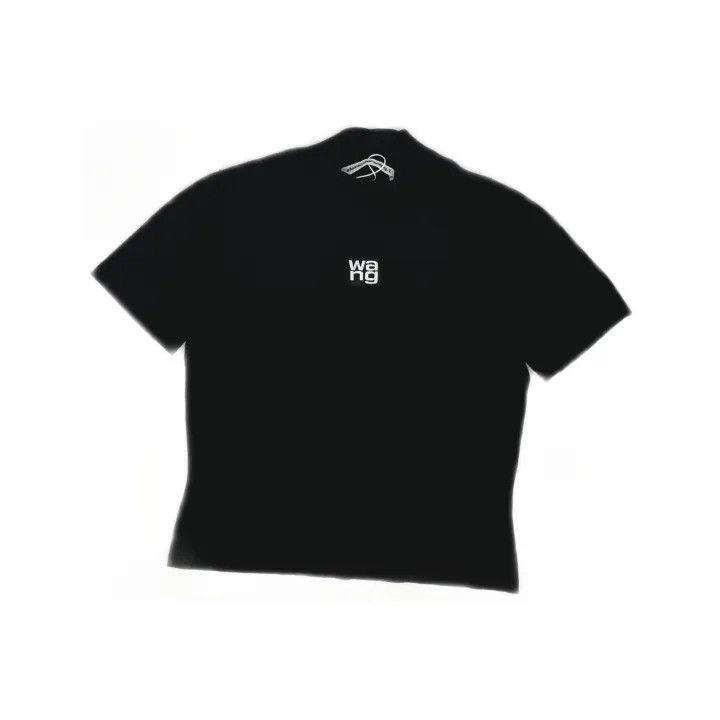 Alexander Wang Logo Knit Short Sleeve Top 0079