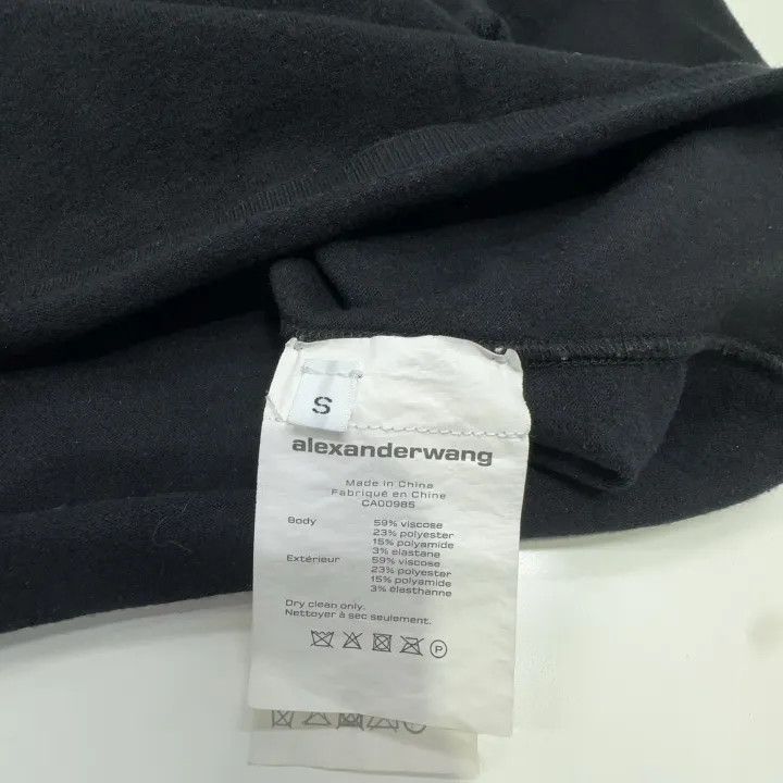 Alexander Wang Logo Knit Short Sleeve Top 0079