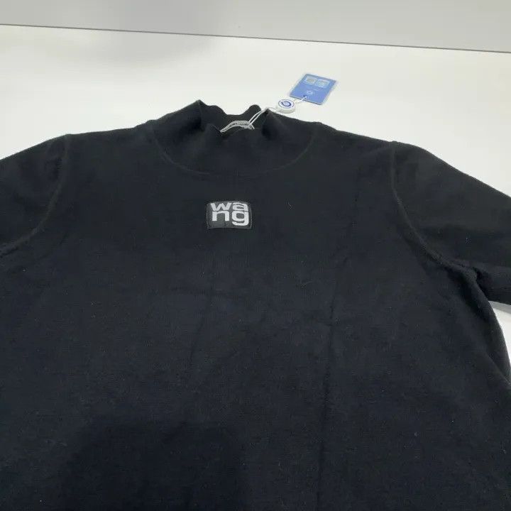 Alexander Wang Logo Knit Short Sleeve Top 0079
