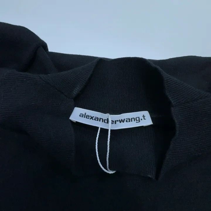 Alexander Wang Logo Knit Short Sleeve Top 0079