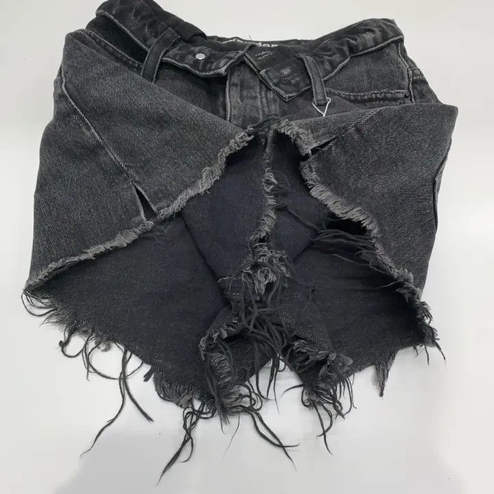 Alexander Wang Alexander Wang Gray Denim Cutoff Shorts for Women 0079 Size 24" / US 00 / IT 34 - 7 Thumbnail