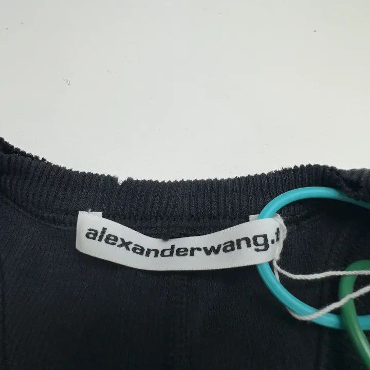 Alexander Wang Alexander Wang Black Sleeveless Dress with Logo 0079 Size XS / US 0-2 / IT 36-38 - 2 Thumbnail